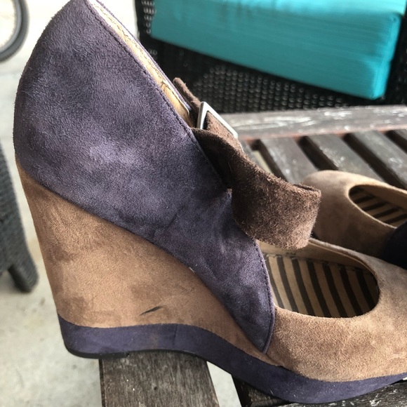 Splendid color block suede wedge heals - Picture 5 of 5